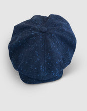 Load image into Gallery viewer, Pure Wool 203 Newsboy Cap, Speckled Blue