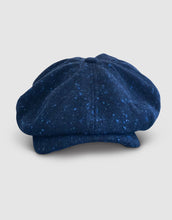 Load image into Gallery viewer, Pure Wool 203 Newsboy Cap, Speckled Blue