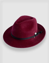 Load image into Gallery viewer, 781 Rabbit Felt Trilby, Burgundy