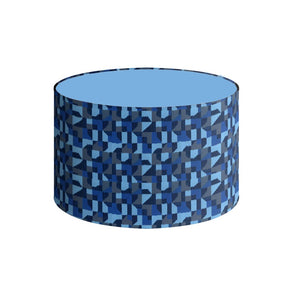 Lampshade, Blue Abstract