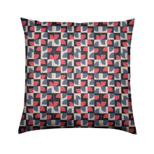 Load image into Gallery viewer, Brushed Twill Cushion, Red Abstract
