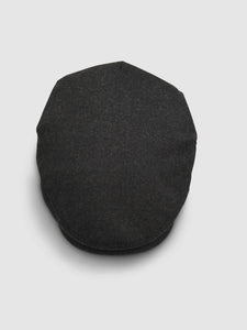 Waterproof Wool 101 Flat Cap, Grey Melange