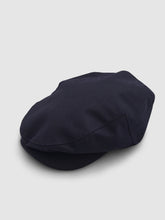 Load image into Gallery viewer, Waterproof Wool 101 Flat Cap, Navy Blue
