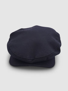 Waterproof Wool 101 Flat Cap, Navy Blue