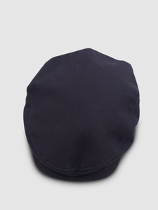 Waterproof Wool 101 Flat Cap, Navy Blue