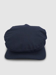 Waterproof Wool 106 Flat Cap, Navy Blue