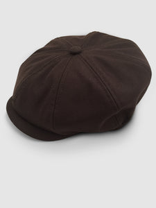 Waterproof Wool 201 Newsboy Cap, Brown
