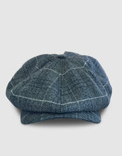 Load image into Gallery viewer, Pure Wool 203 Newsboy Cap, Grey Spiderweb