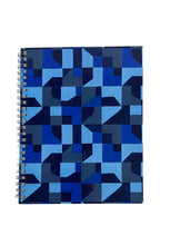 Load image into Gallery viewer, Spiral A5 Notebook, Blue Abstract