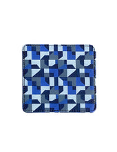 Load image into Gallery viewer, Leather Coaster, Blue Abstract