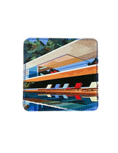 Load image into Gallery viewer, Leather Coaster, Architecture 3 Set