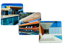 Load image into Gallery viewer, Leather Coaster, Architecture 3 Set