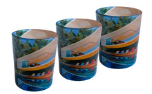 Load image into Gallery viewer, Glass Tea Light Candle Holders, Brazil House 3 Set