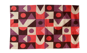 Tea Towel, Red Abstract